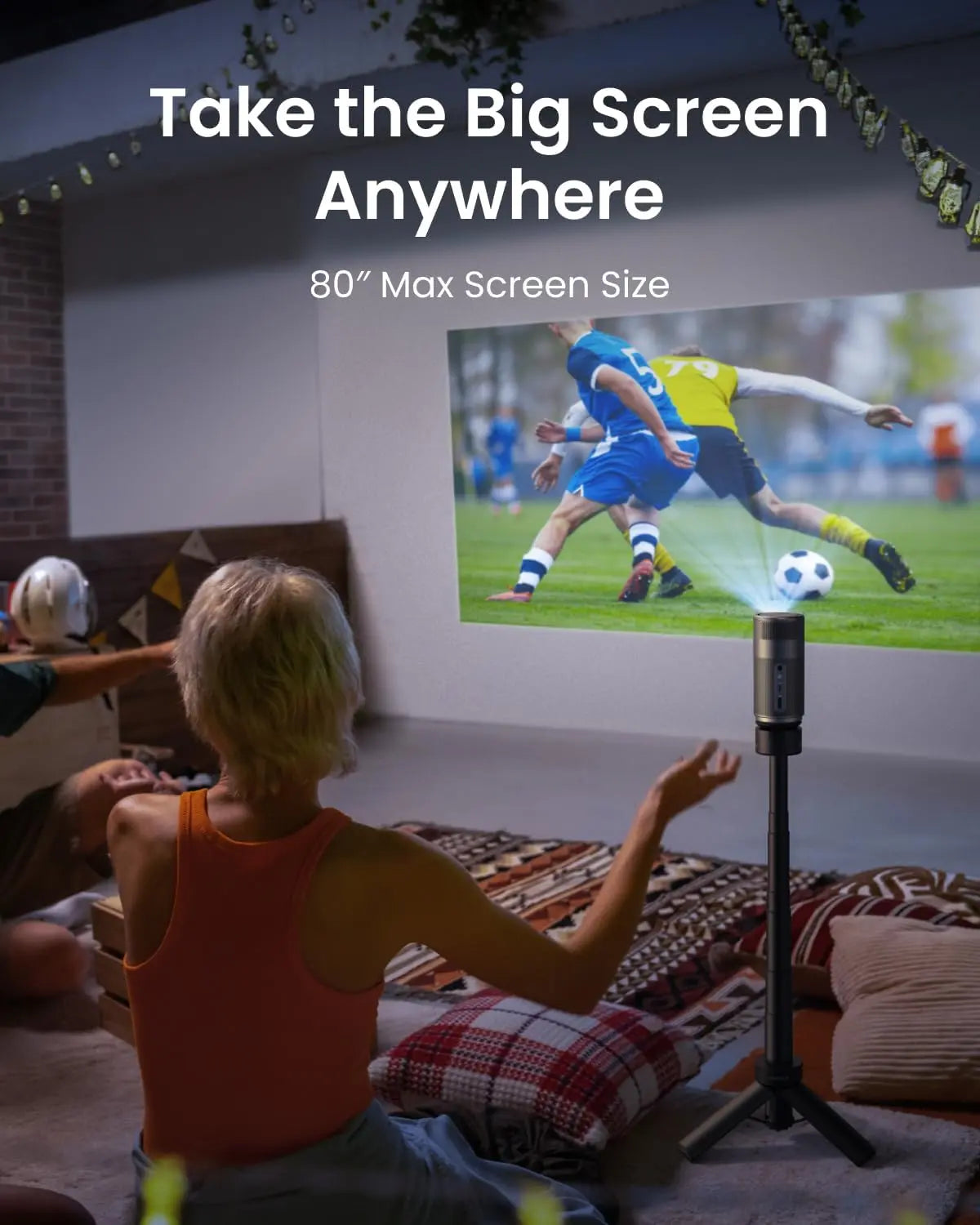 Nebula Capsule Air Smart Mini 720p Portable Projector D4112 - HD Home Theater, Outdoor Movie Nights, Business Presentations & Gaming Entertainment