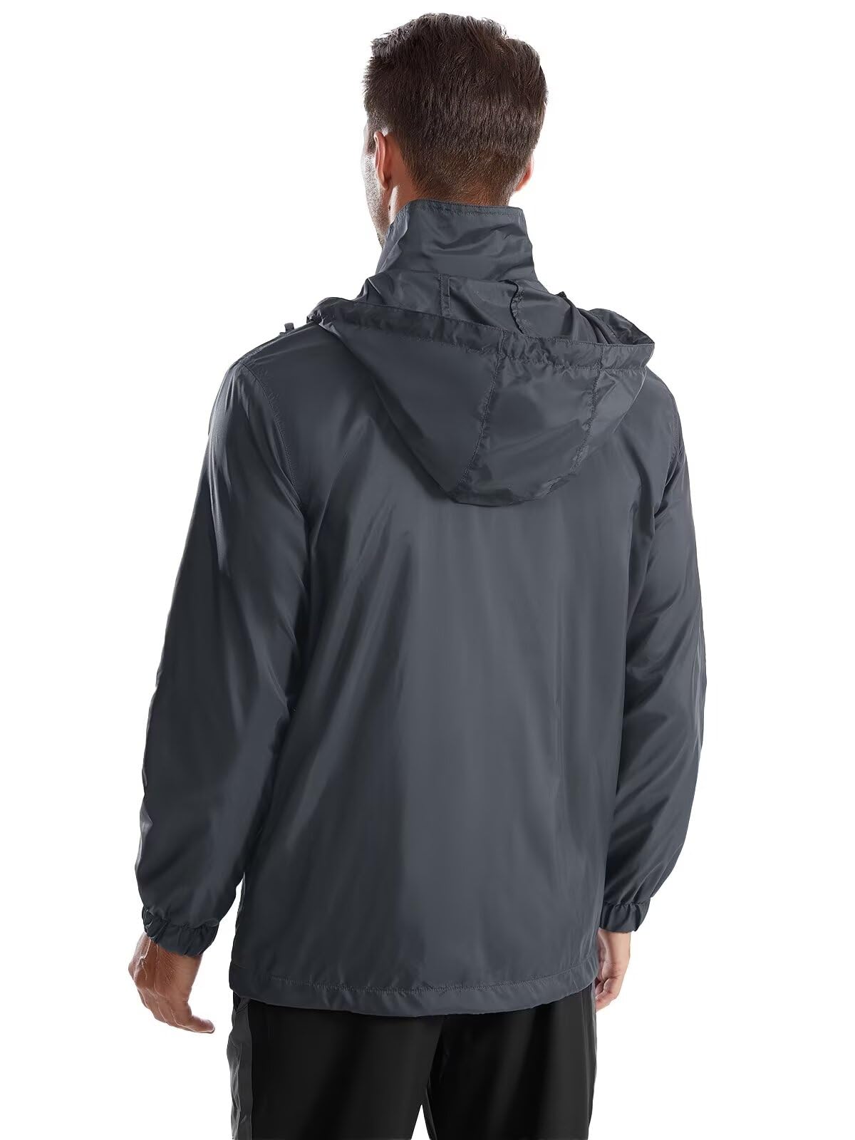 Men's Waterproof Jacket - Lightweight Windbreaker for Hiking & Travel