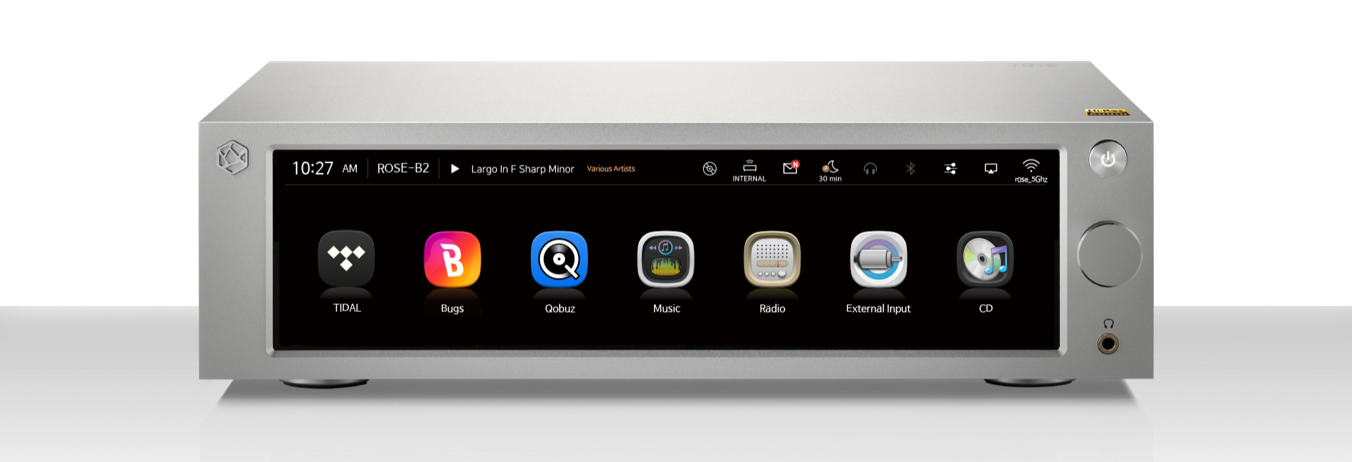 HiFi ROSE RS250 High-End Wireless Audio Streamer - Premium Network Music Player for Spotify, Tidal & Hi-Res Audio - Perfect for Home Theater & Audiophile Listening Rooms