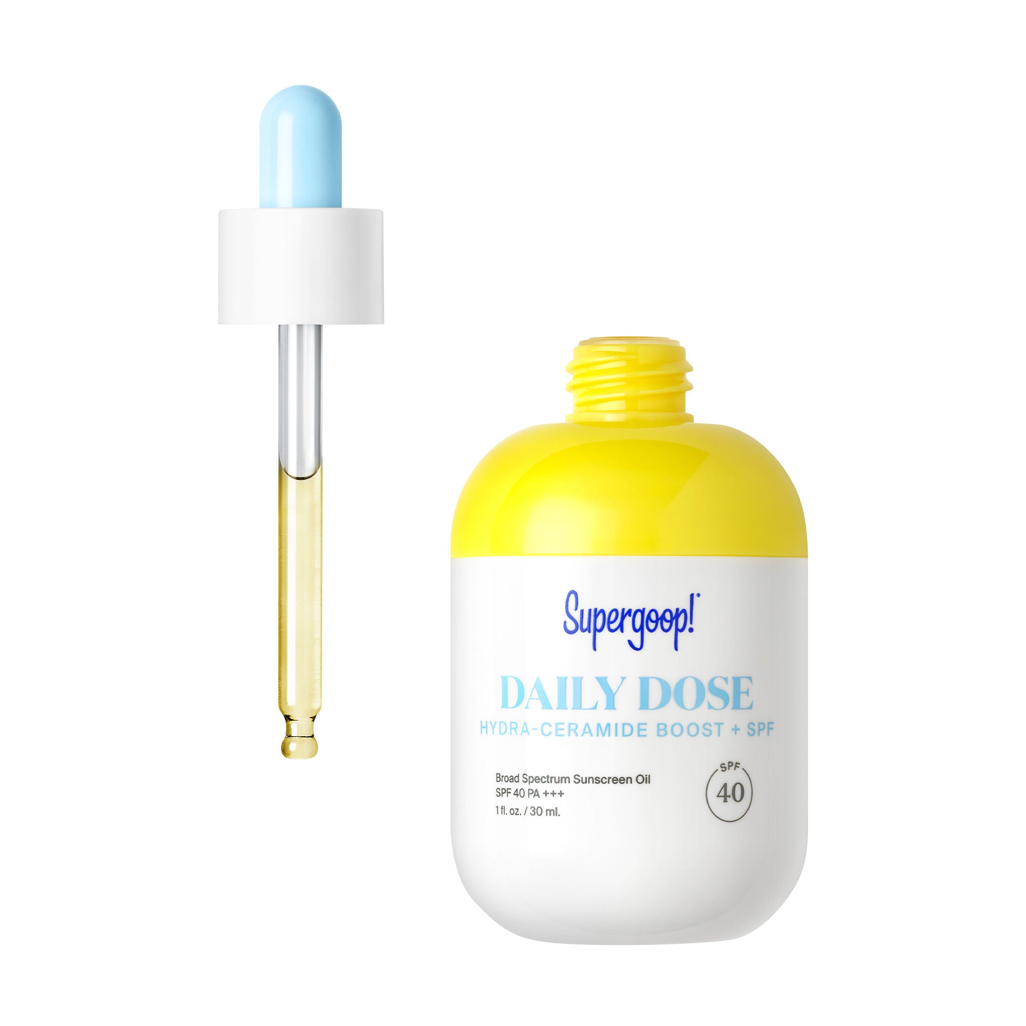 Daily Dose Hydra Ceramide Boost SPF 40 Moisturizing Sunscreen - Hydrating Face Lotion with Ceramides & SPF Protection for Dry Skin - Perfect for Daily Skincare Routine & Outdoor Activities
