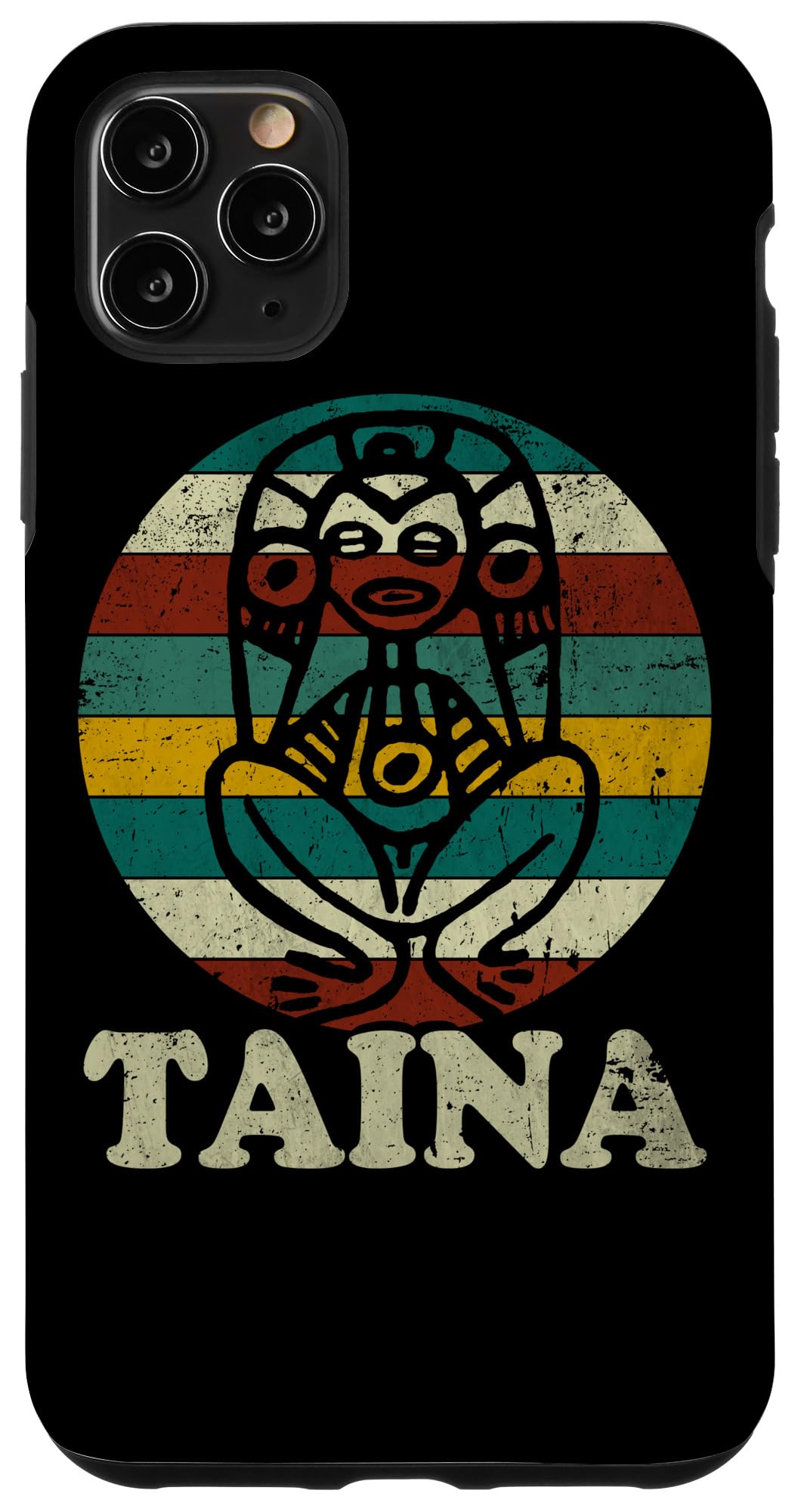iPhone 11 Pro Max Protective Case - Taino Taina Goddess Design | Puerto Rico Cultural Inspired Phone Cover for iPhone 11 Pro Max | Perfect Gift for Travelers & Culture Enthusiasts