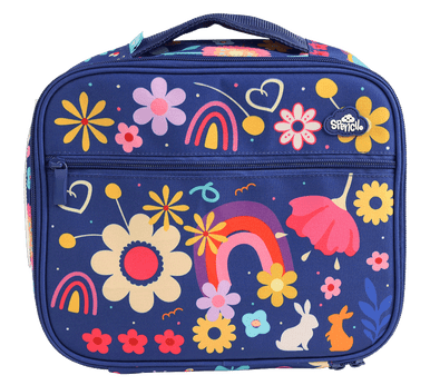 Spencil Insulated Lunch Bag with Chill Pack - Flower Power Design | Leak-Proof & Reusable Cooler for Work, School & Picnics | Perfect for Keeping Food Fresh & Cold