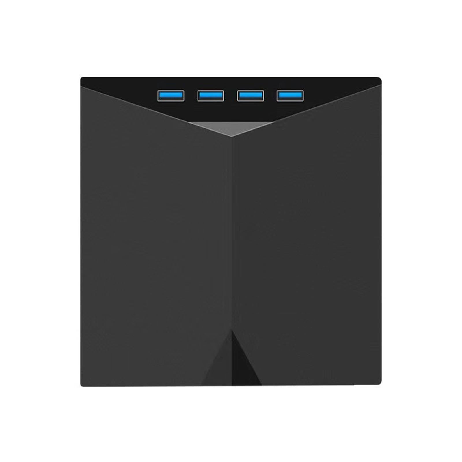 JSGHGDF 7-Port USB C External DVD Drive for Laptop - Portable CD/DVD Burner Writer with USB 3.0, Card Reader & Fast Data Transfer - Perfect for Home Office, Travel & Media Backup