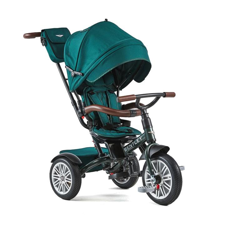 Bentley 6-in-1 Convertible Baby Tricycle with Parent Push Handle - Toddler to Kids Trike for Indoor & Outdoor Play, Park Rides, and Family Walks