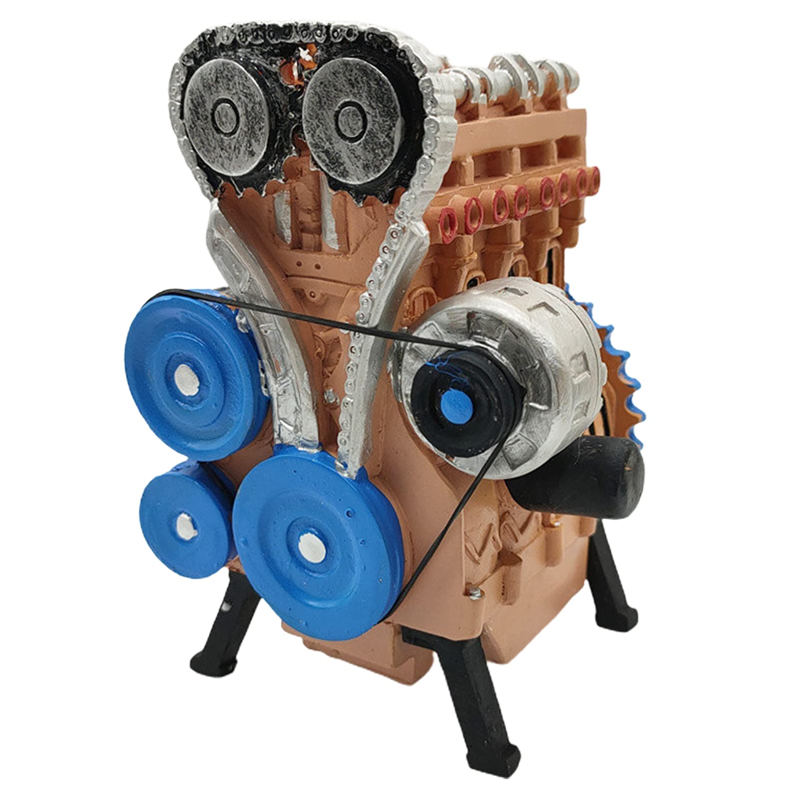 Industrial Style Resin Engine Model Kit - Exquisite Mechanical Art Craft for Desktop Decor, Home Office Display & DIY Hobby Projects | Multicolor
