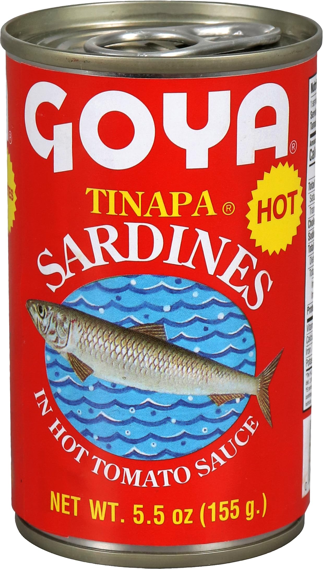 Goya Foods Sardines in Hot Tomato Sauce, 5.5 Ounce (Pack of 50) - Premium Canned Fish for Cooking, Snacks & Emergency Food Storage