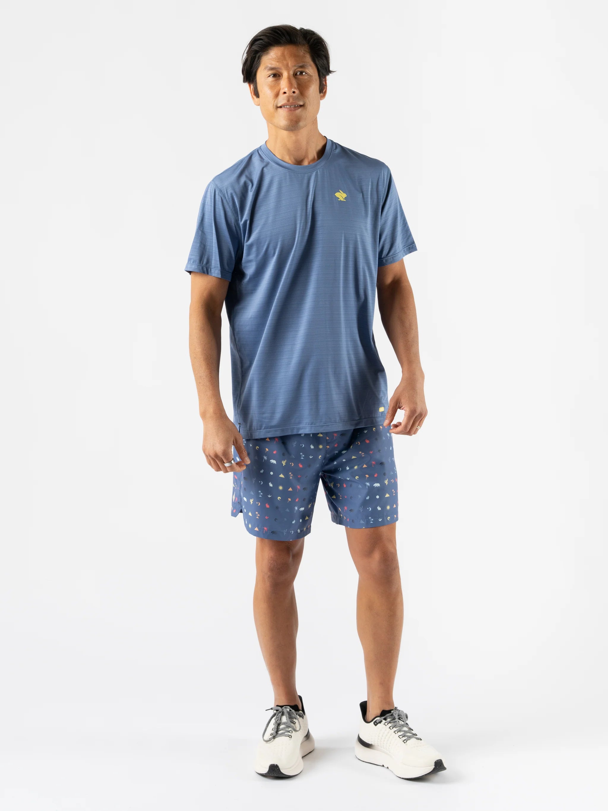 Men's UPF 50+ Sun Protection Short Sleeve T-Shirt - Moisture Wicking & Breathable - Bijou Blue - Perfect for Hiking, Running & Outdoor Activities