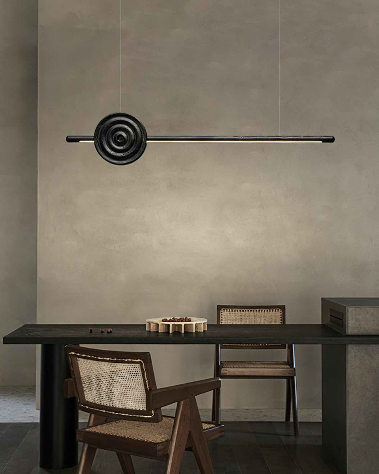 Handcrafted Wooden Erhu Chandelier - Traditional Chinese Instrument Inspired Lighting Fixture for Living Room, Dining Room & Bedroom Decor