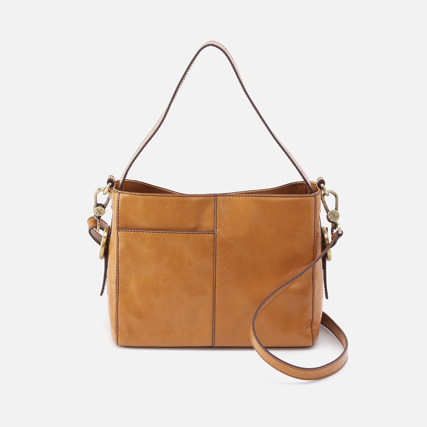 Polished Leather Small Crossbody Bag - Natural Color for Women | Perfect for Everyday Use, Travel & Casual Outings