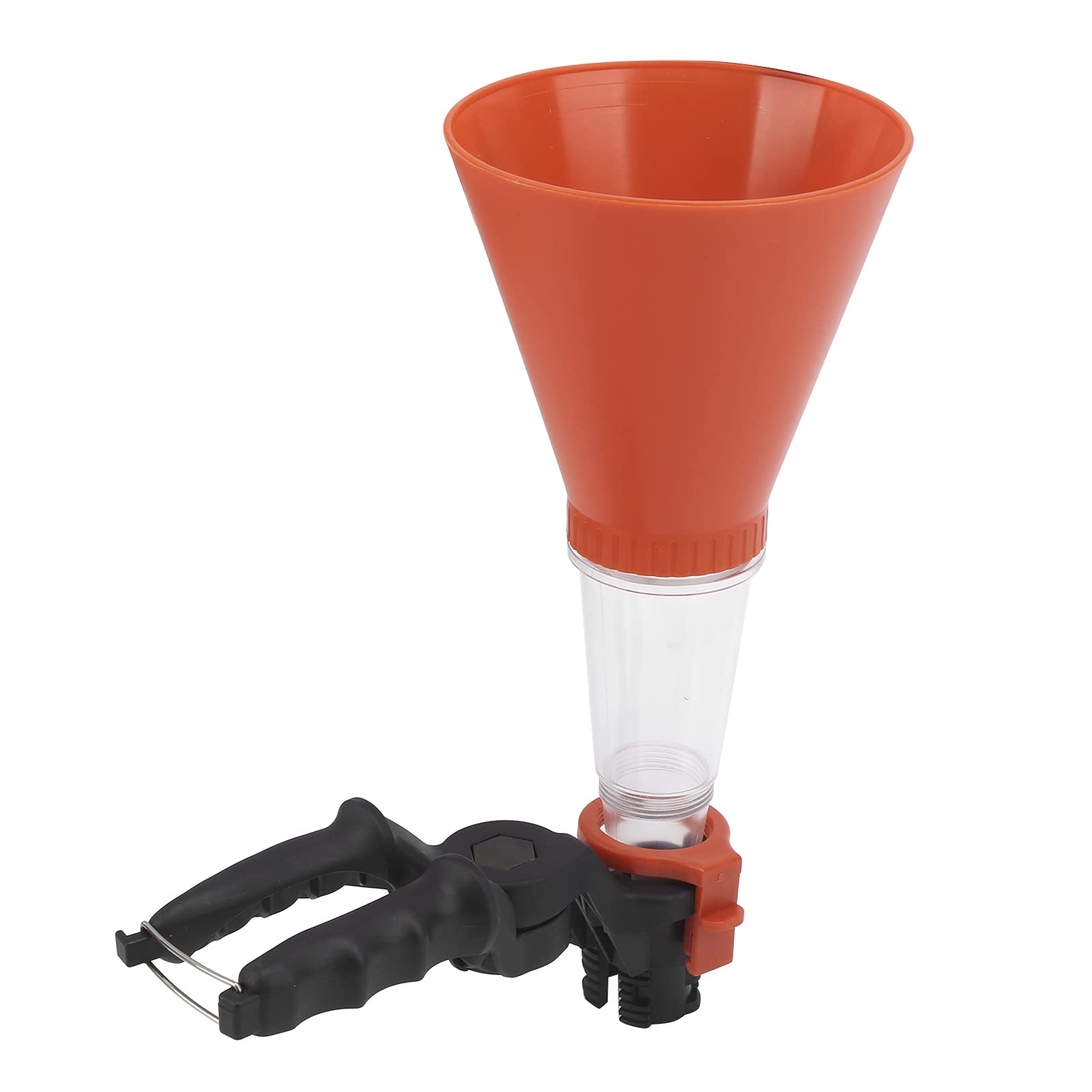 Akozon Oil Funnel Kit - ABS Fuel Funnel with Adjustable Clamp & Multi-Size Adapters for Car, Motorcycle, Lawn Mower - Durable Leak-Proof Oil Transfer Solution (1-Pack)