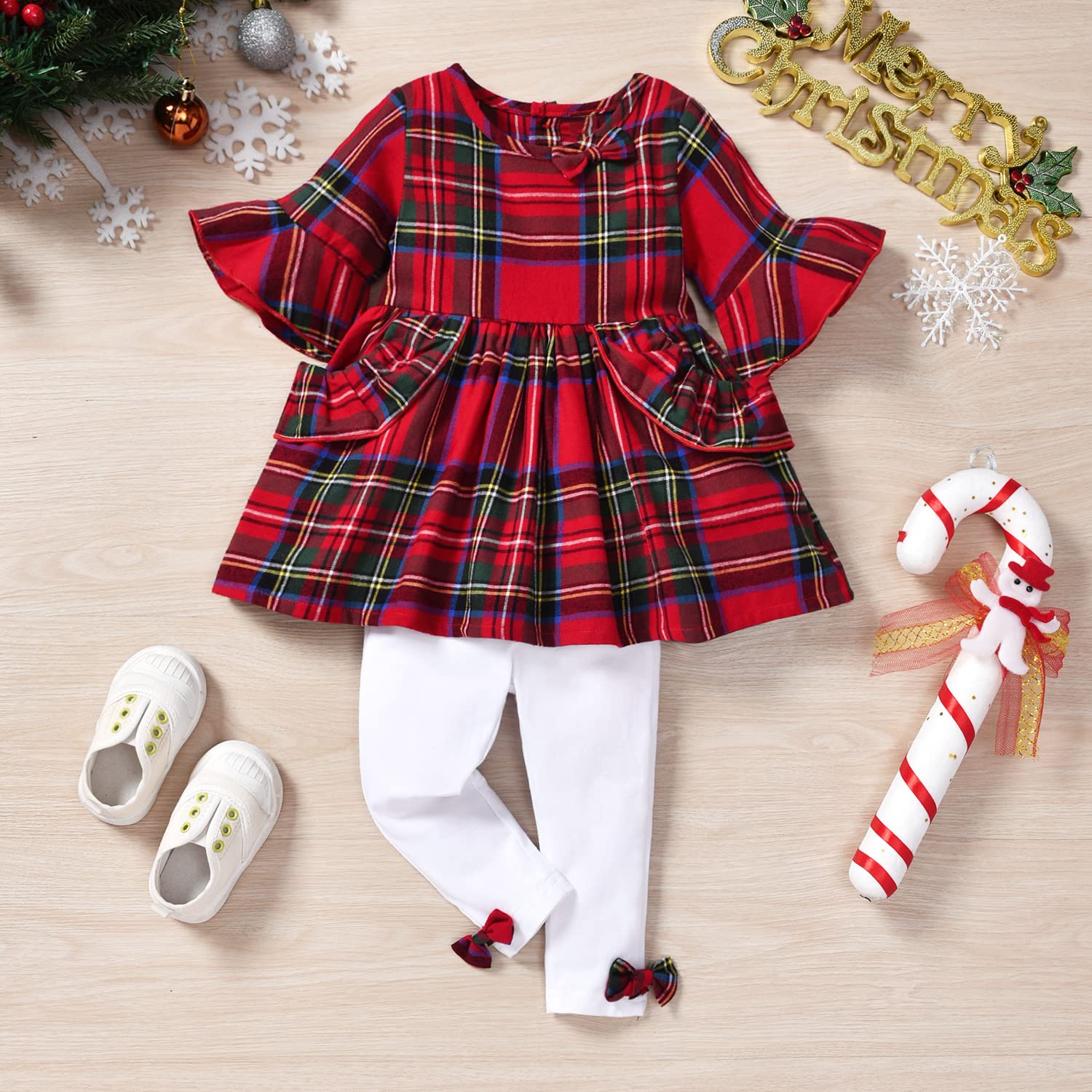 Adorable Baby Girl Outfits - Ruffle Sleeve Tops & Pants 2-Piece Set | Cute Infant Girl Clothes for Playdates, Photos & Special Occasions