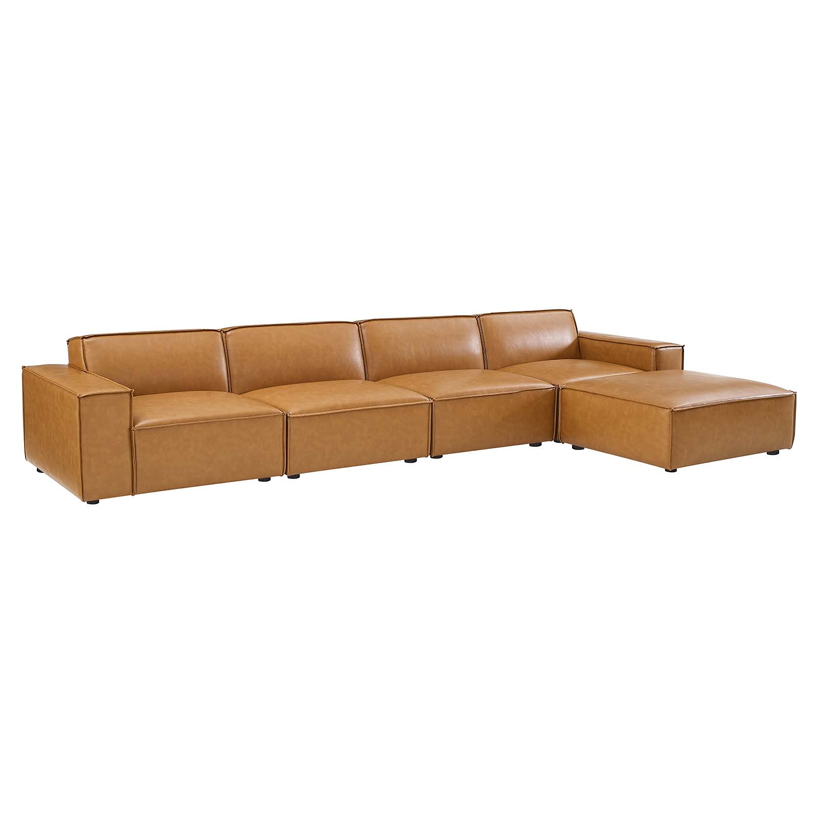 Modway Restore Vegan Leather Sectional Sofa - 82