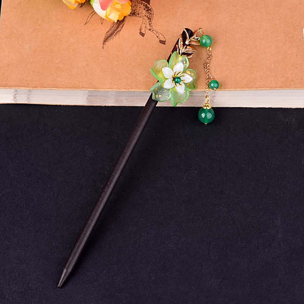 Elegant Agate Hair Stick - Chinese Hanfu Hairpin with Tassel for Bun & Updo Hairstyles | Perfect for Weddings, Cosplay & Traditional Chinese Fashion