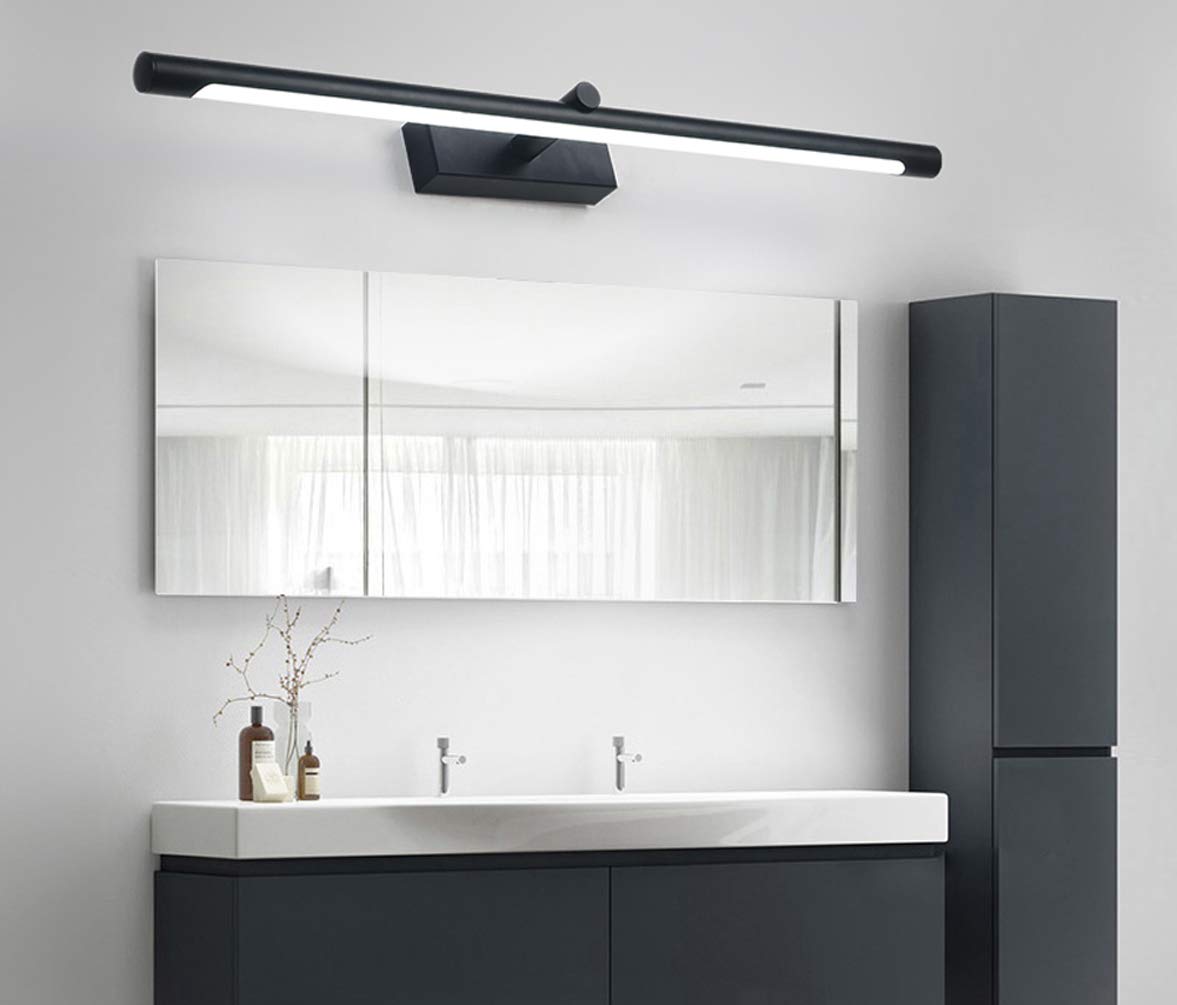 10W LED Bathroom Vanity Lights - Black Wall Mounted Mirror Lighting Fixtures for Makeup & Shaving - Perfect for Bathroom, Dressing Room & Salon
