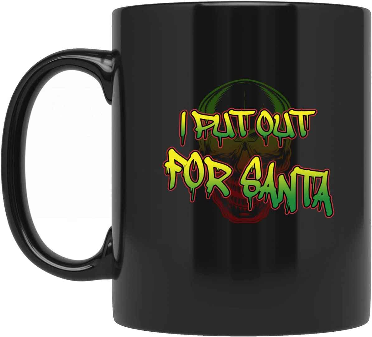 Personalized 'I Put Out For Santa' Funny Christmas Mug - Custom Holiday Gift for Men, Women, Friends & Coworkers - Perfect for Office Parties, Secret Santa & Stocking Stuffers
