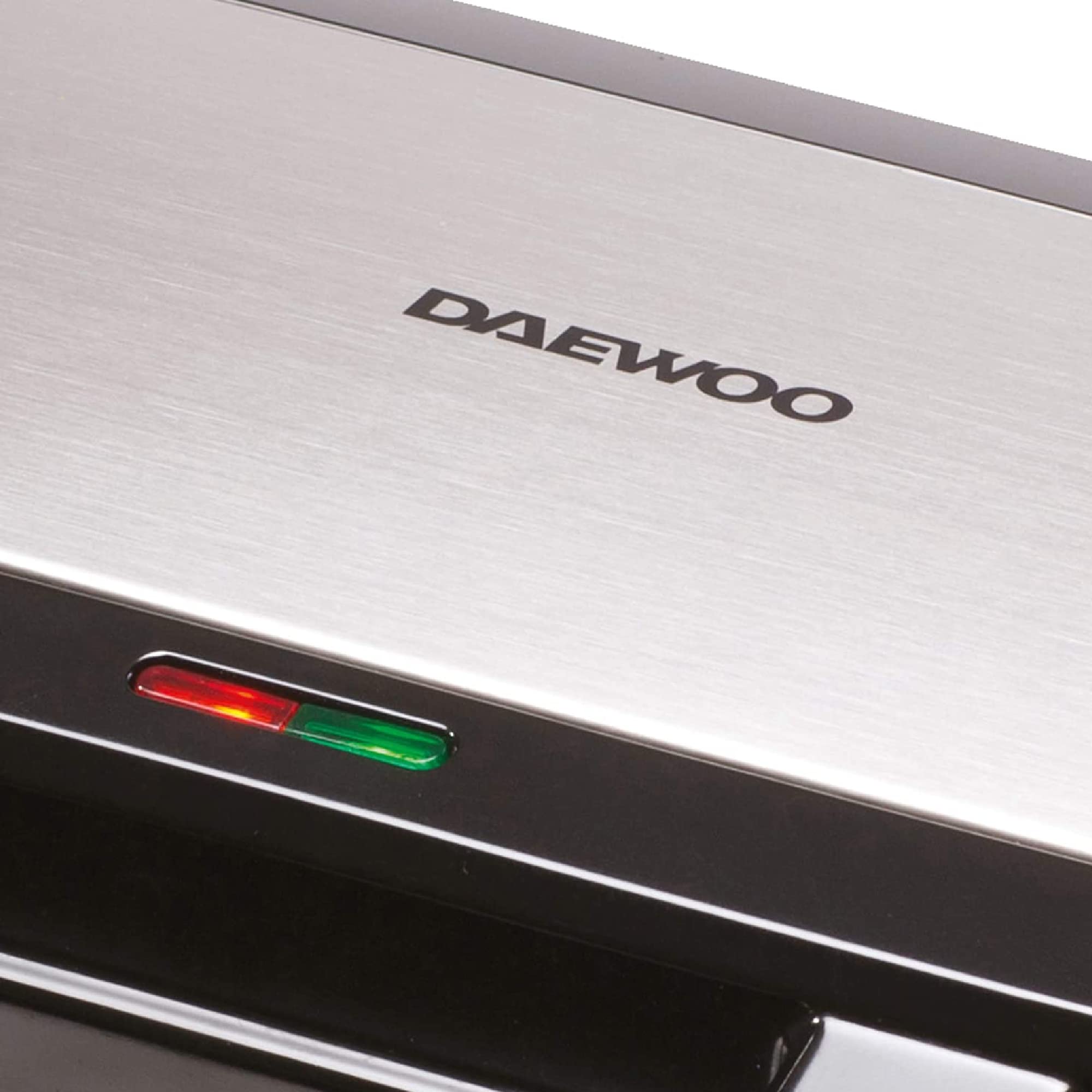 Daewoo 900W Deep Fill 4 Slice Sandwich Maker with Cool Touch Handles & Safety Thermal Cut Out - Thermostatically Controlled Toaster for Grilled Cheese, Paninis & Breakfast - Perfect for Home, Office & Dorm Use
