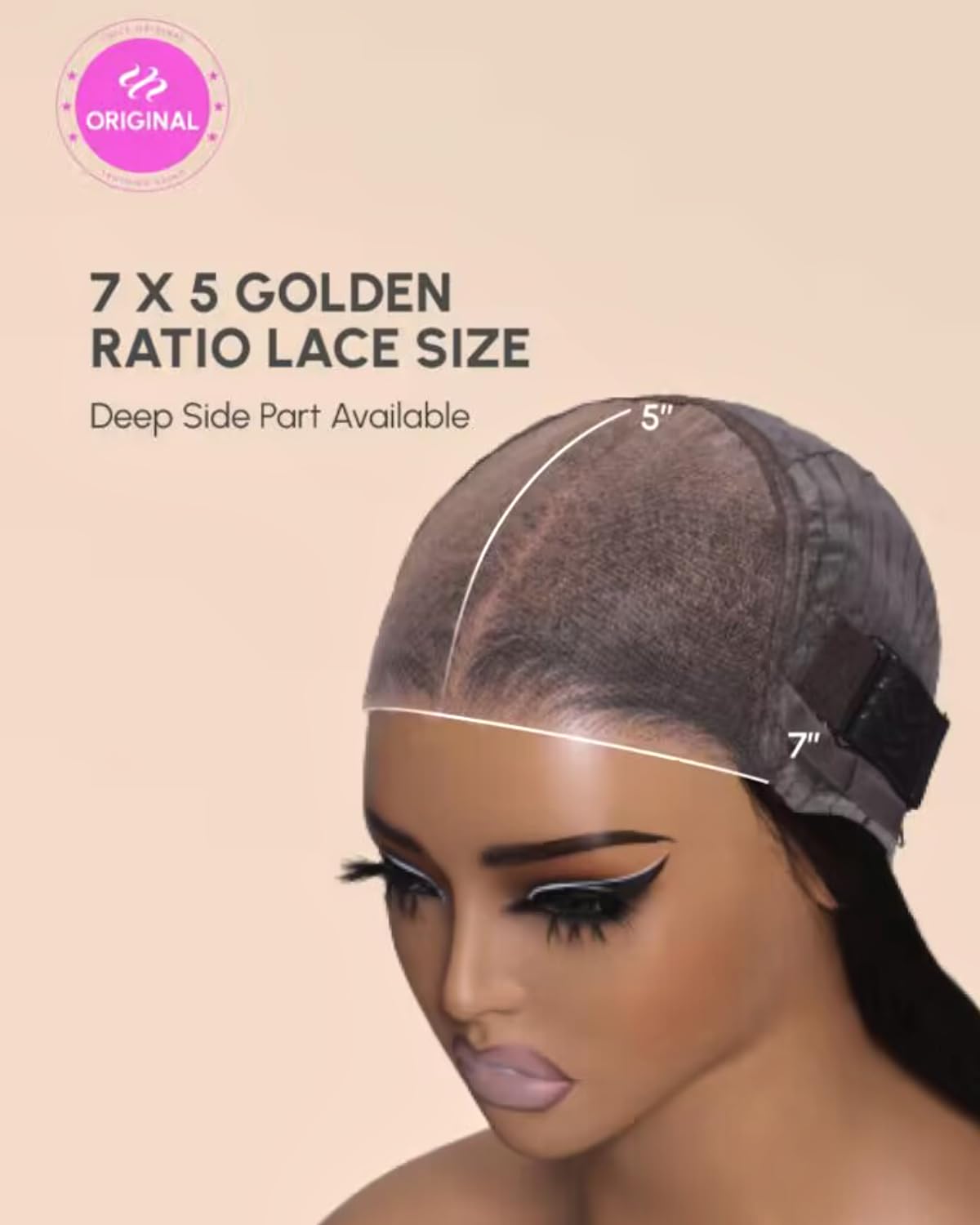 UNICE 8 Inch Short Curly Bob Wig - 100% Human Hair Glueless Wig with Bye Bye Knots, Pre Plucked & Bleached Knots, 7x5 Lace Closure - Ombre Brown Ready-to-Wear Bob Wig for Daily Wear, Cosplay & Special Occasions