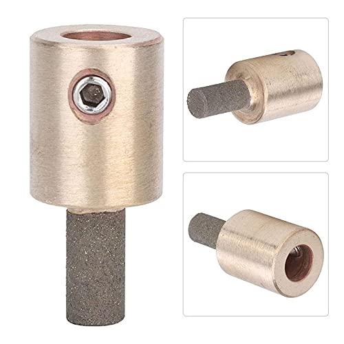 Diamond Grinding Bit for Ceramic & Glass - MCB14 Mini Portable Abrasive Tool with Inland Diamond for Stone Edge Grinding (Golden) - Perfect for DIY Crafts, Jewelry Making & Glass Art Projects