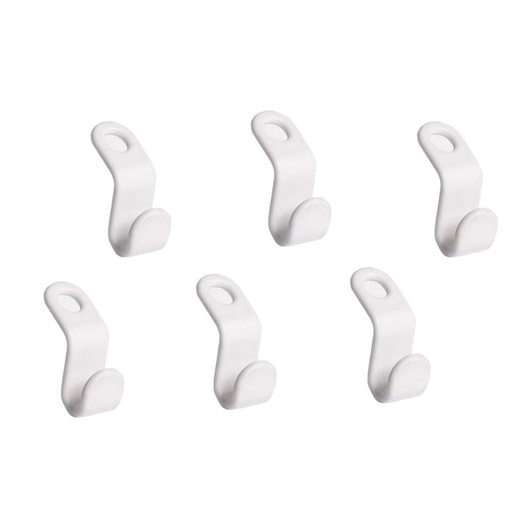 youeneom Closet Hanger Wonder - Space Saving Magic Extension Hook for Clothes - 6 Pack Hangers - Perfect for Small Closets, Dorm Rooms & Travel Organization