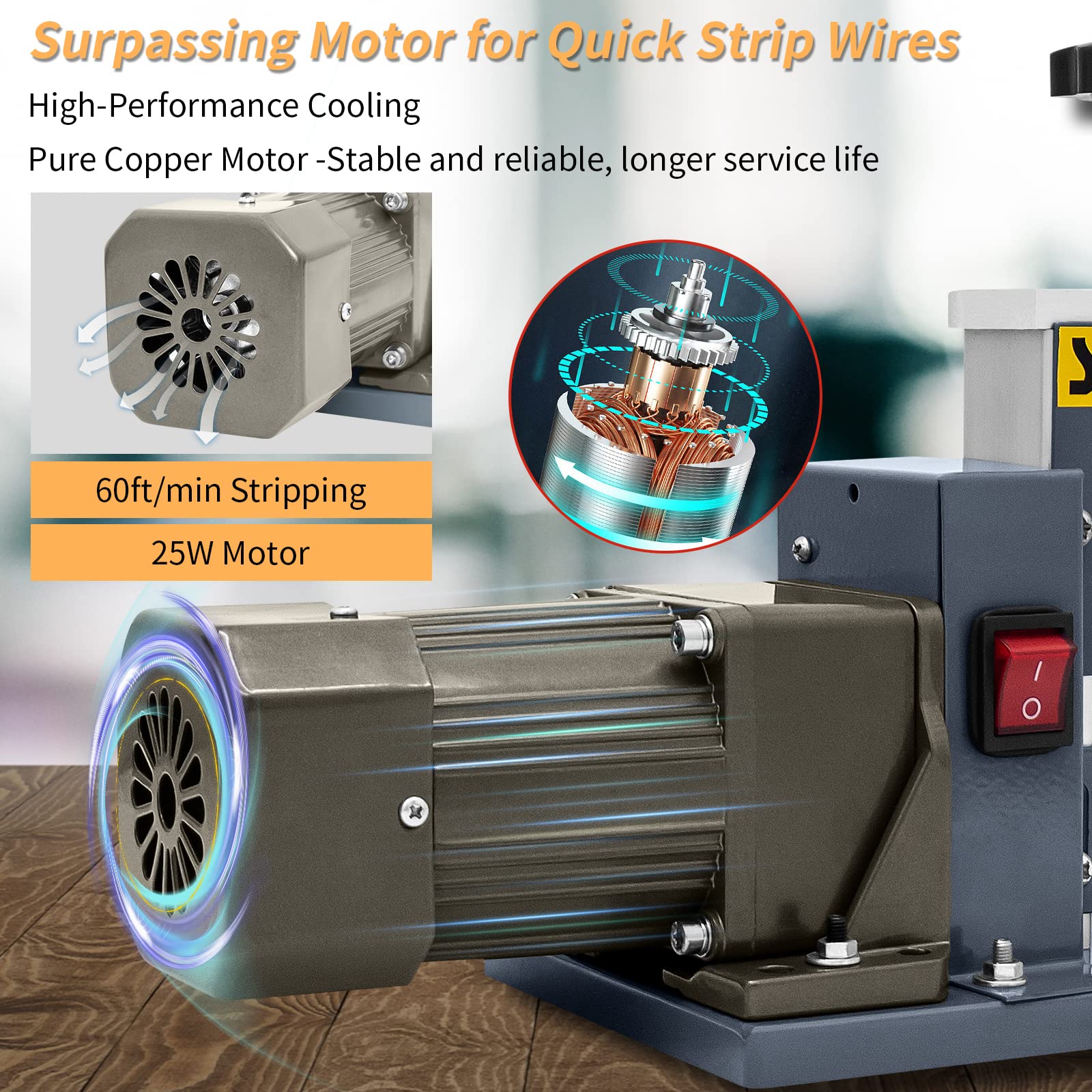 25W Electric Automatic Wire Stripper Machine (0.04