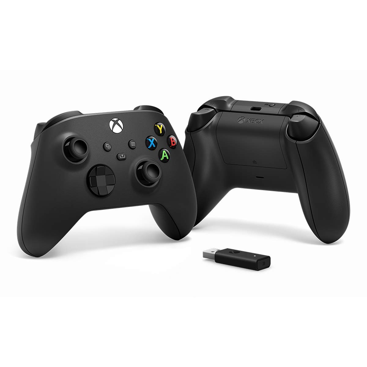 Refurbished Microsoft Xbox Wireless Controller with Windows 10 Adapter - Official Xbox Gamepad for PC Gaming | Perfect for Steam, Game Pass & Multiplayer Sessions