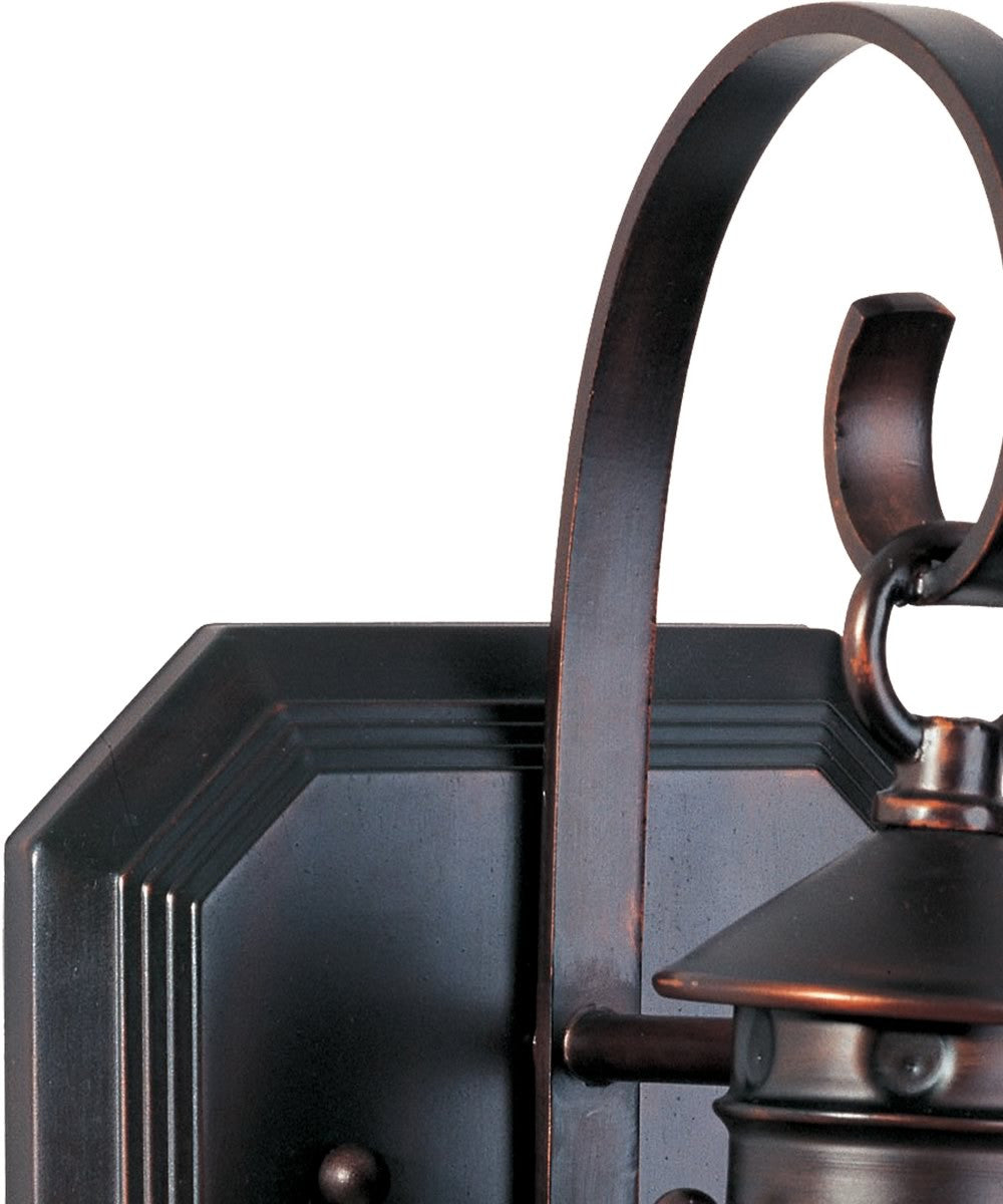 13H Portsmouth 1 Light Outdoor Wall Mount Oil Rubbed Bronze - Exterior Wall Sconce for Porch, Patio, Garage & Entryway Lighting