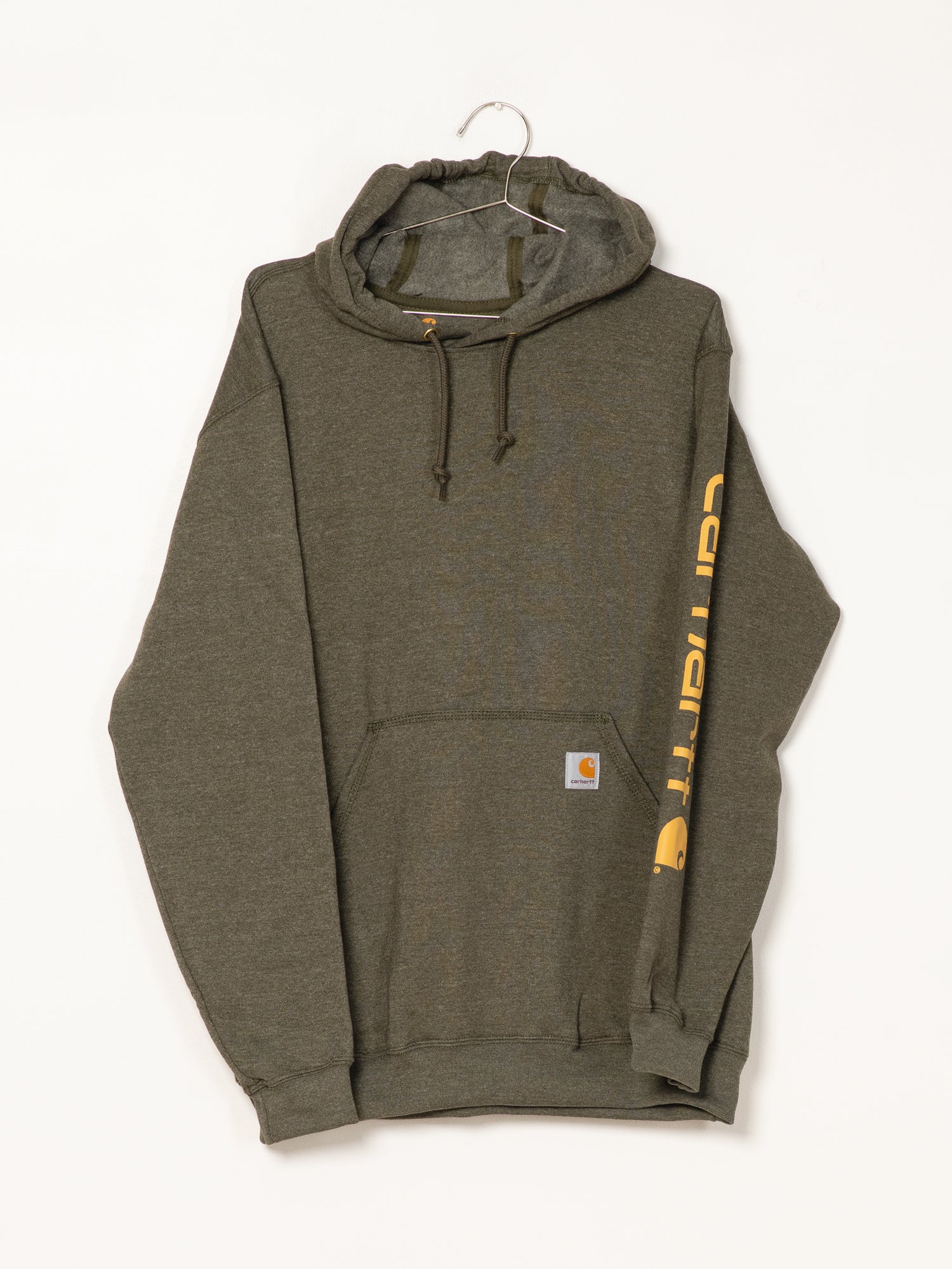 Carhartt Sleeve Pullover Hoodie for Men & Women - Cozy Fleece Lined Sweatshirt for Outdoor Work & Casual Wear - Clearance Sale