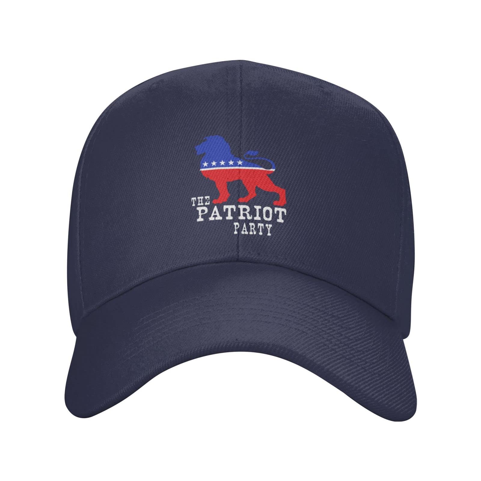 Patriot Party Lion Baseball Cap - Unisex Adjustable Trucker Hat for Men & Women - Navy Blue Sun Hat for Outdoor, Sports & Casual Wear