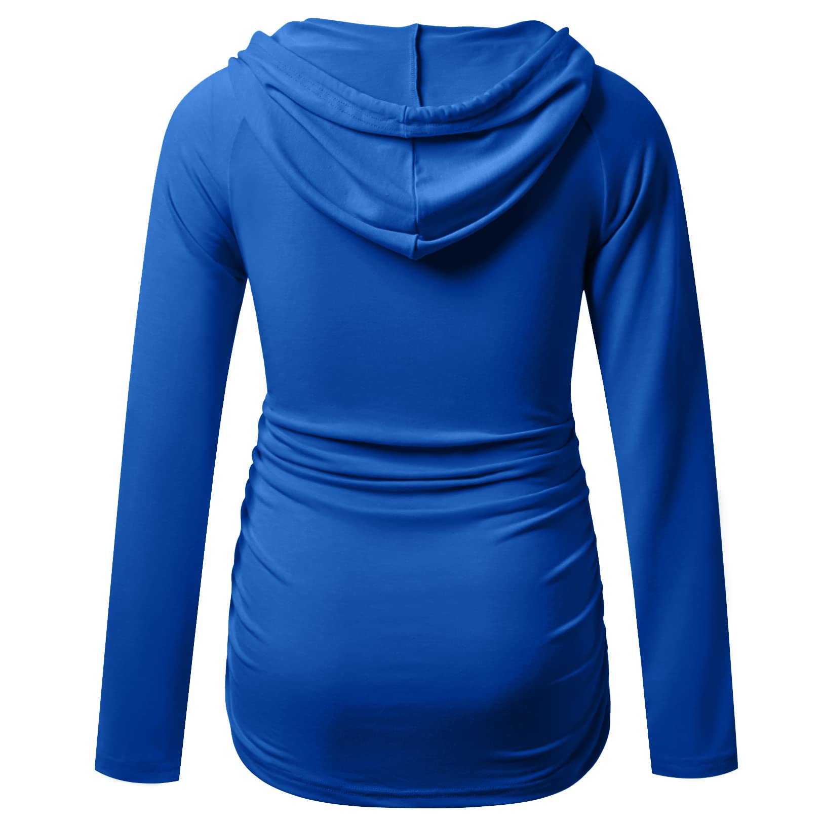 GINKANA Maternity Hoodie - Soft Long Sleeve Pregnancy Sweatshirt for Women | Comfortable Casual Maternity Top for Everyday Wear | Perfect for Pregnancy Photos, Doctor Visits & Relaxing at Home