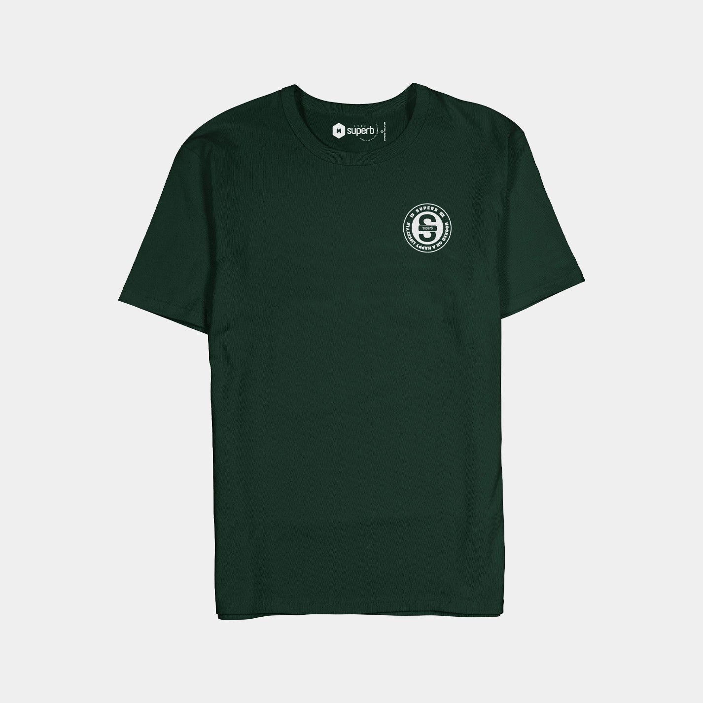 Oversized Green Circle T-Shirt for Women - Soft Cotton Casual Tee for Everyday Wear, Street Style & Lounge Outfits