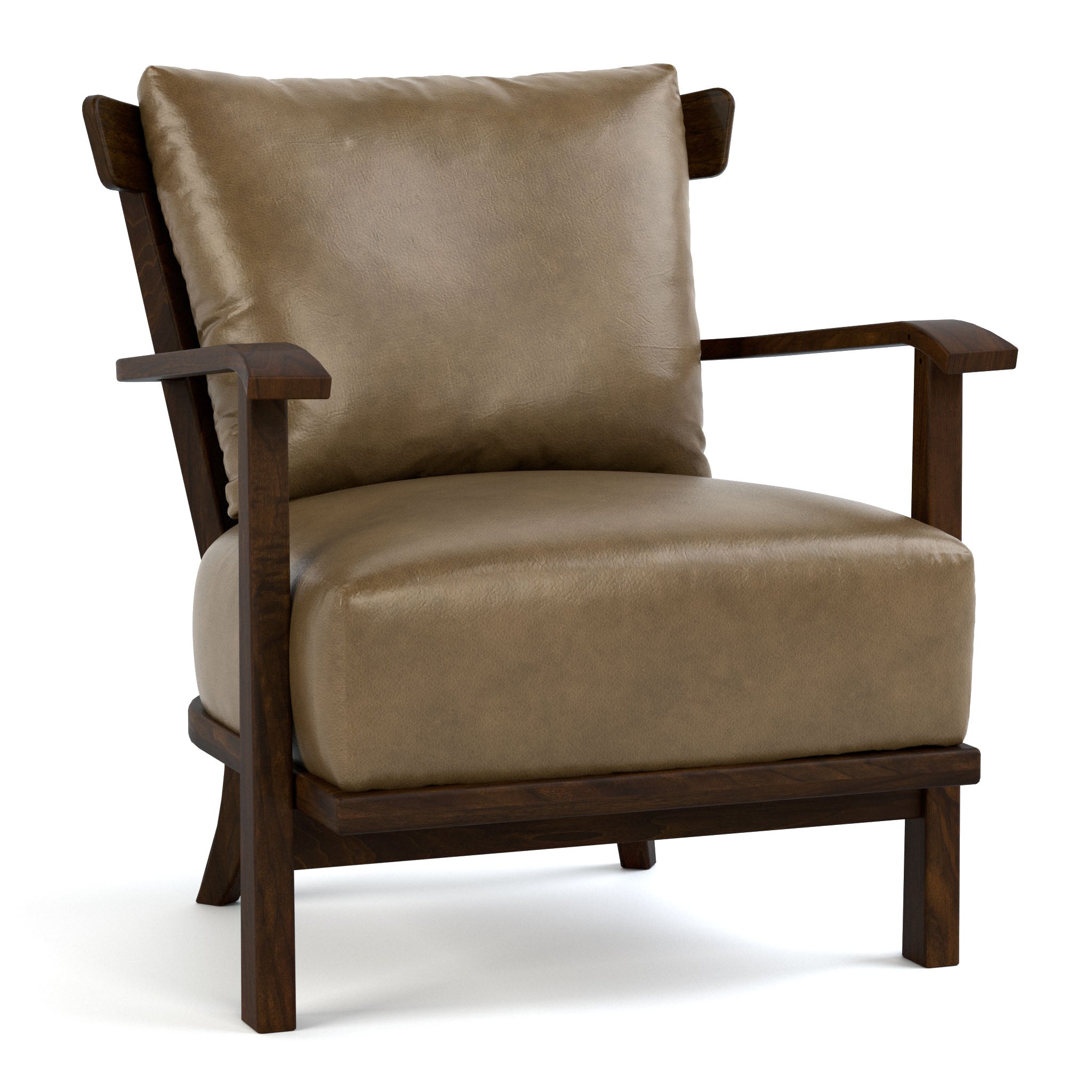 Premium Hudson Valley Solid Wood Frame Chair - Handcrafted Rustic Dining & Living Room Furniture for Home Decor