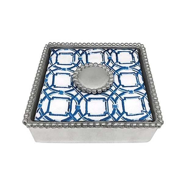 Elegant Round Pearl Napkin Holder - Premium Table Decor for Weddings, Parties & Fine Dining - Perfect for Formal Events & Home Decor