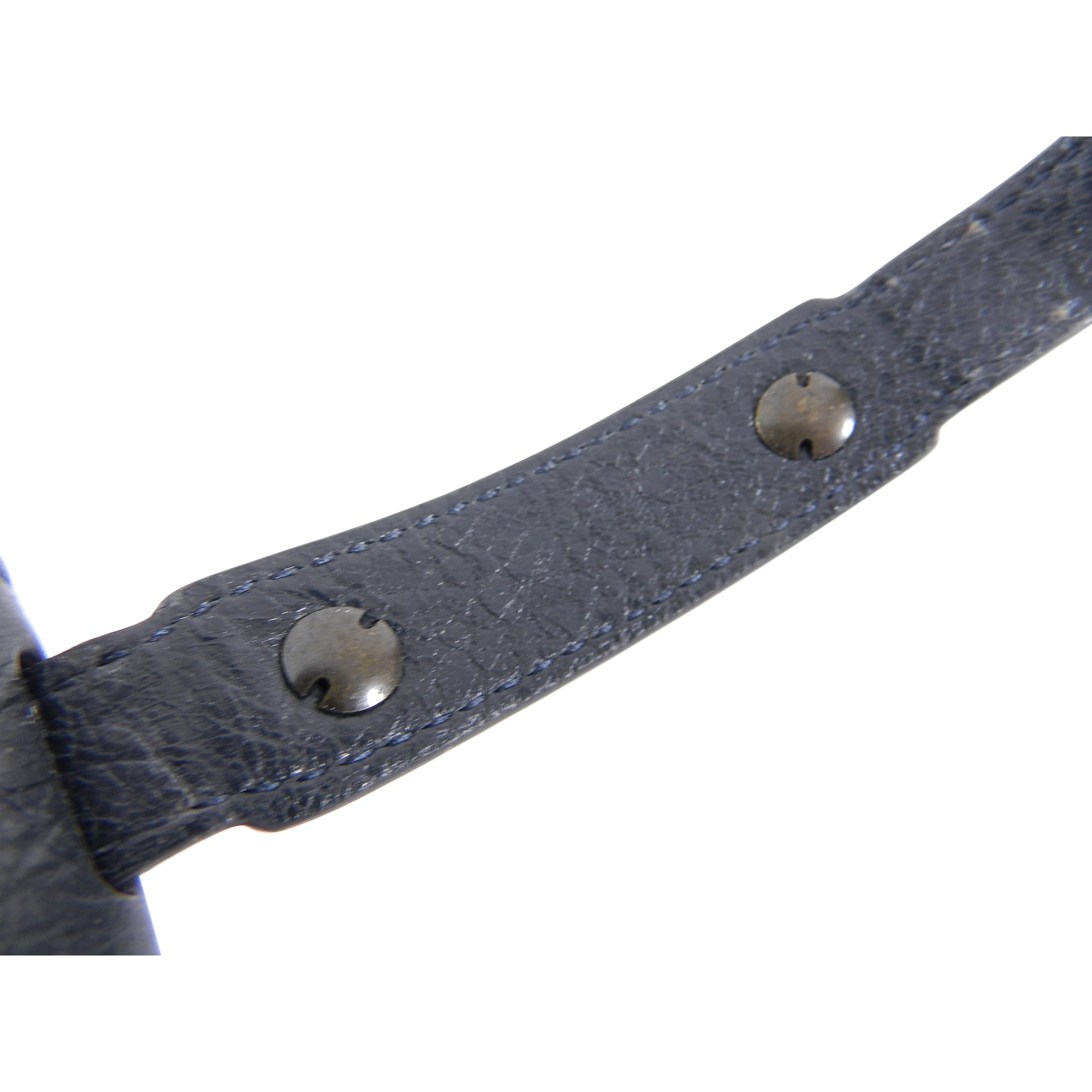 Balenciaga Dark Charcoal Grey Leather Cuff Bracelet for Men & Women | Luxury Designer Bangle | Fashion Accessory for Parties, Weddings & Everyday Wear