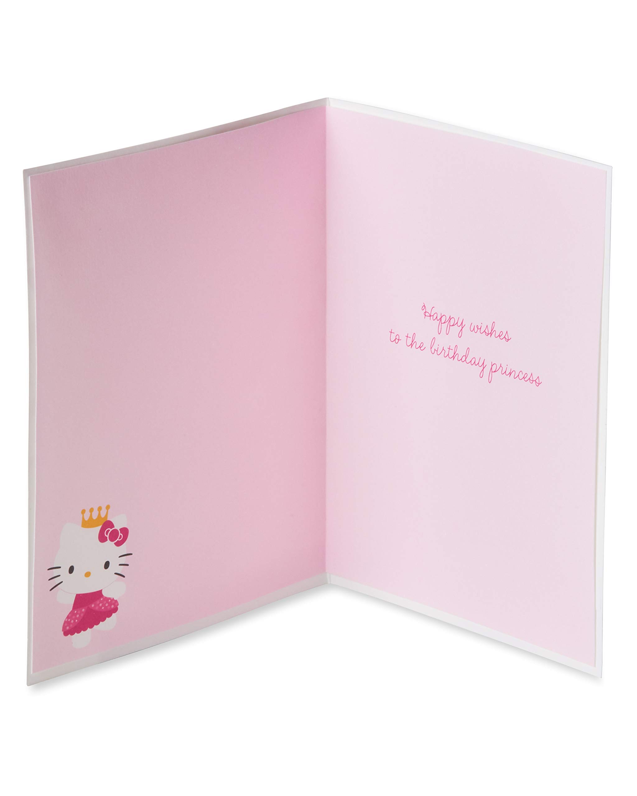 Hello Kitty Birthday Card for Girls - Papyrus Birthday Princess Greeting Card - Perfect for Kids' Birthday Parties & Special Celebrations