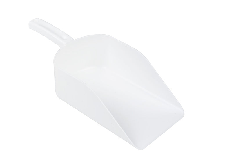 Multipurpose Scoop - 14-Inch Overall Length, White (1-Pack) - Perfect for Kitchen, Gardening, and Pet Food