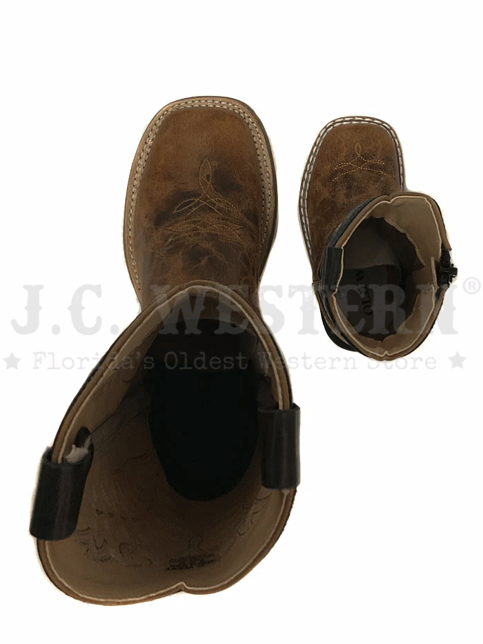Vintage Old West 1960s Brown Leather Cowboy Boots for Kids - Perfect for Western Costumes, Rodeo Events & Country Dance Parties