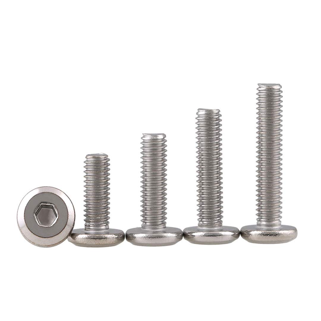 BOZONLI Hex Barrel Bolts M6×40mm (10 Pack) - Hollow Hex Screws for Furniture, Cribs, Beds, Cabinets & Chairs - Secure Assembly for Home & Office Use