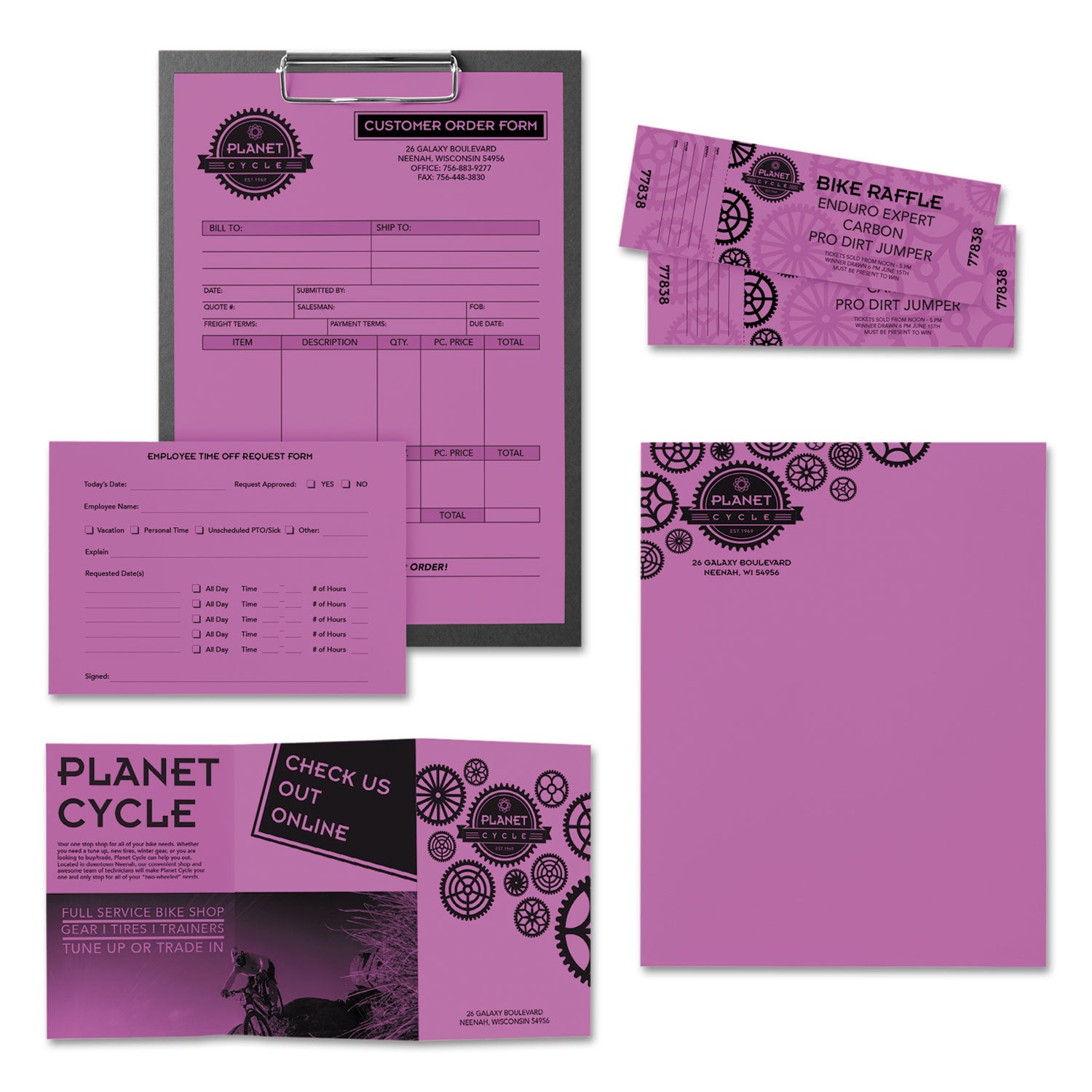 Astrobrights® Outrageous Orchid Colored Paper - 24 lb Bond, 8.5 x 11 Inches, 500 Sheets per Ream - Perfect for Office Documents, School Projects, and Creative Crafts