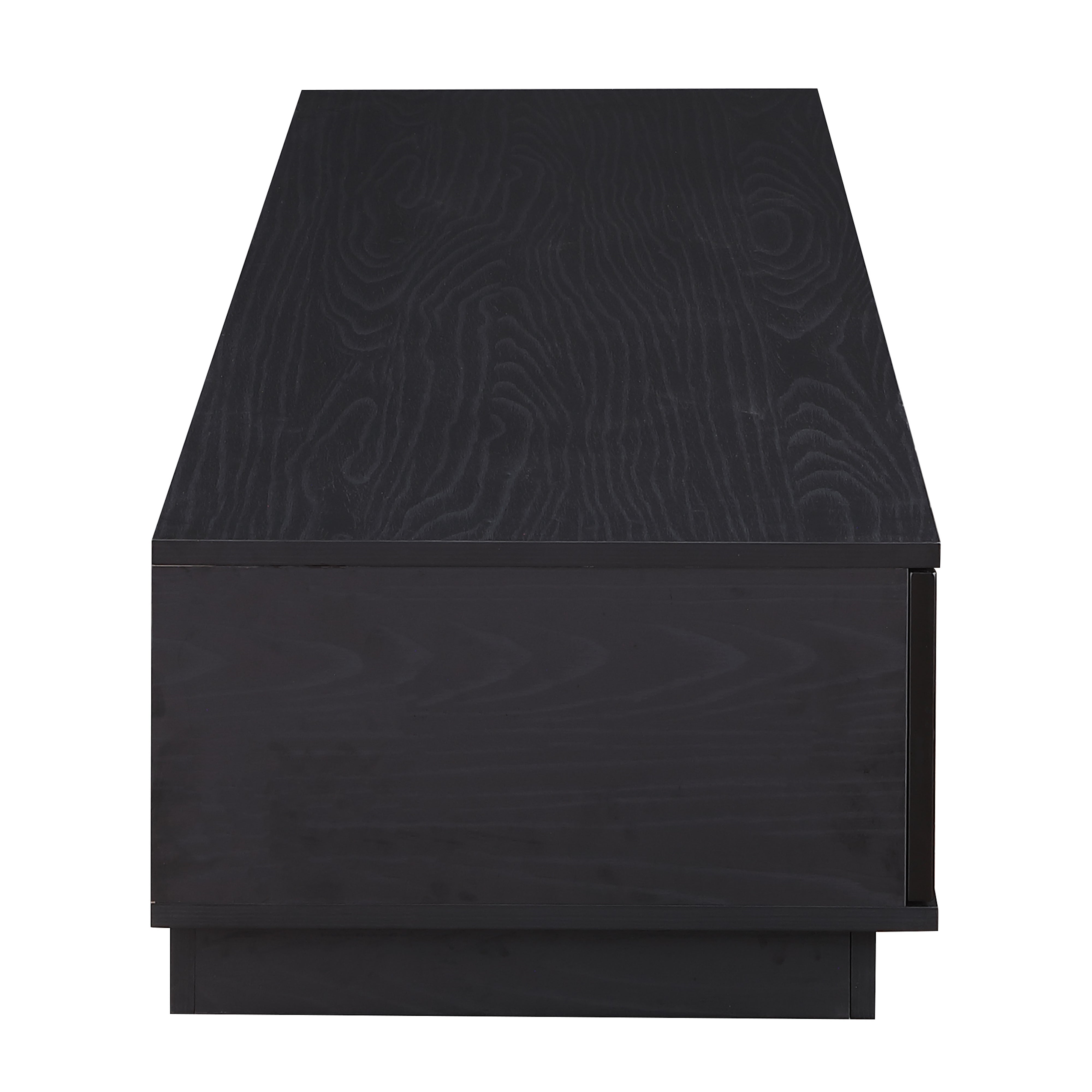 Tauris Rio 2200mm Black Oak Low Line TV Stand - Modern Entertainment Center & Media Cabinet for Living Room, Home Theater, and Gaming Setup