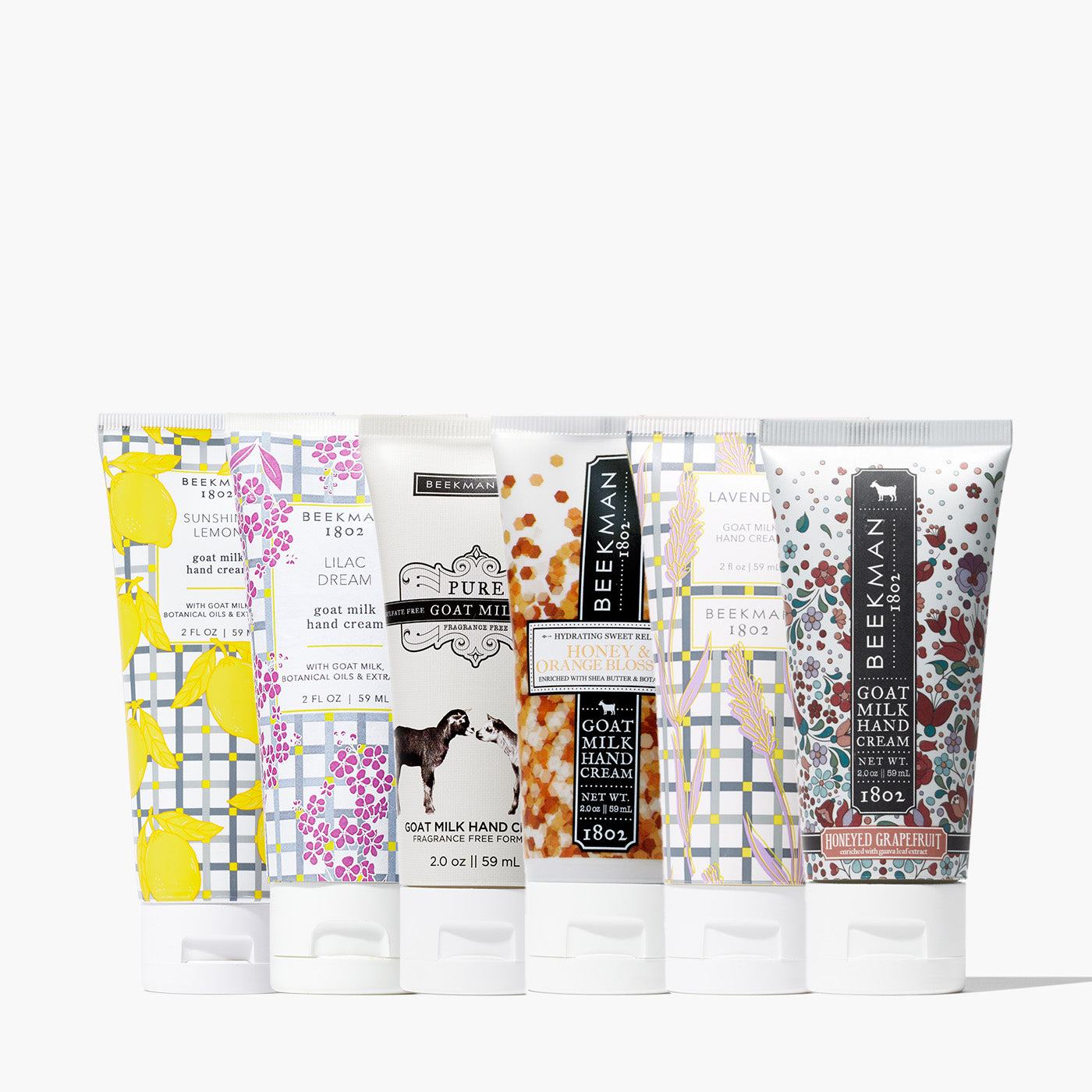 6-Piece Goat Milk Hand Cream Gift Set - Moisturizing & Nourishing for Dry Skin - Perfect for Holidays, Birthdays & Self-Care