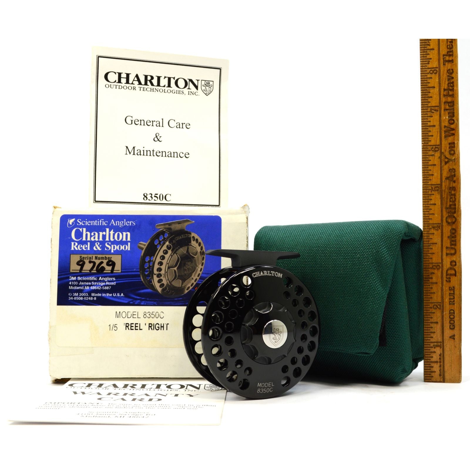 Brand New CHARLTON REEL & SPOOL Model 8350C 1/5 Right Hand Fishing Reel - Complete Mint Condition in Original Box | Perfect for Freshwater & Saltwater Angling, Bass Fishing, and Outdoor Adventures