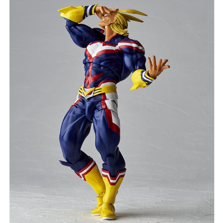 Amazing Yamaguchi Revoltech All Might Action Figure - My Hero Academia Anime Collectible for Display & Play