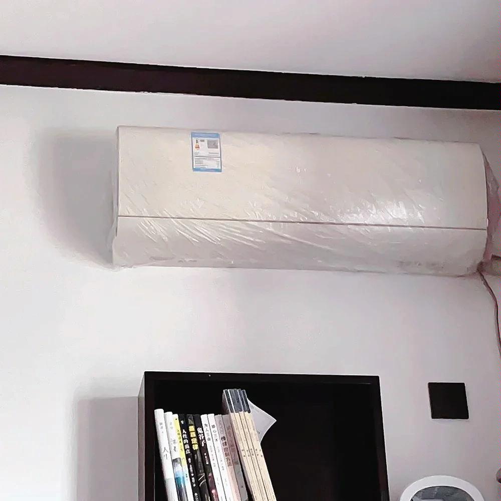 10 Pack Disposable Air Conditioner Dust Covers - Large 70X145Cm White - Perfect for Home, Office & Storage Protection During Renovation or Off-Season