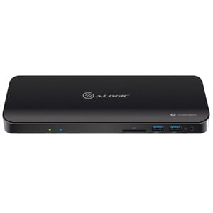 Alogic Thunderbolt 3 Dual 4K Display Docking Station with Power Delivery - 60W Charging, 5 USB Ports (Including USB 3.0), HDMI, RJ45 Ethernet - Compatible with MacBook Pro & Windows Laptops for Home Office & Gaming Setup