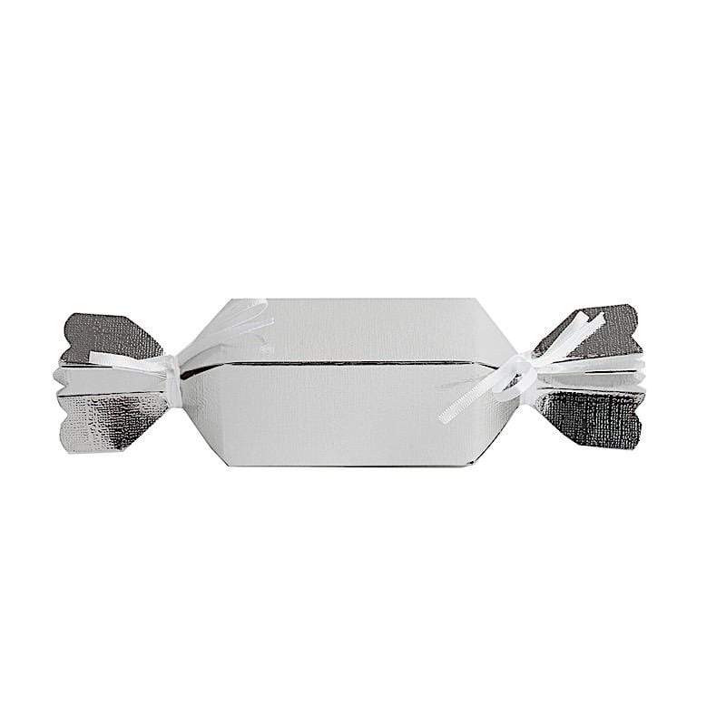 25 Pcs Elegant Wedding Favor Boxes with Satin Ribbons - Perfect for Candy, Party Favors, Bridal Showers & Baby Showers