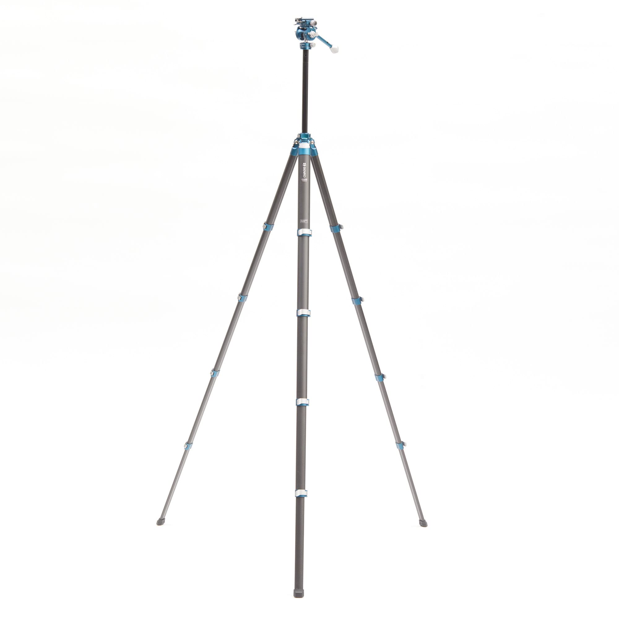 Benro CyanBird Carbon Fiber 5-Section Tripod with FS20PRO 2-in-1 Head (TCBC15FS20PROC) - Lightweight Travel Tripod for Photography & Videography | Perfect for Outdoor Adventures, Landscape Shots & Vlogging