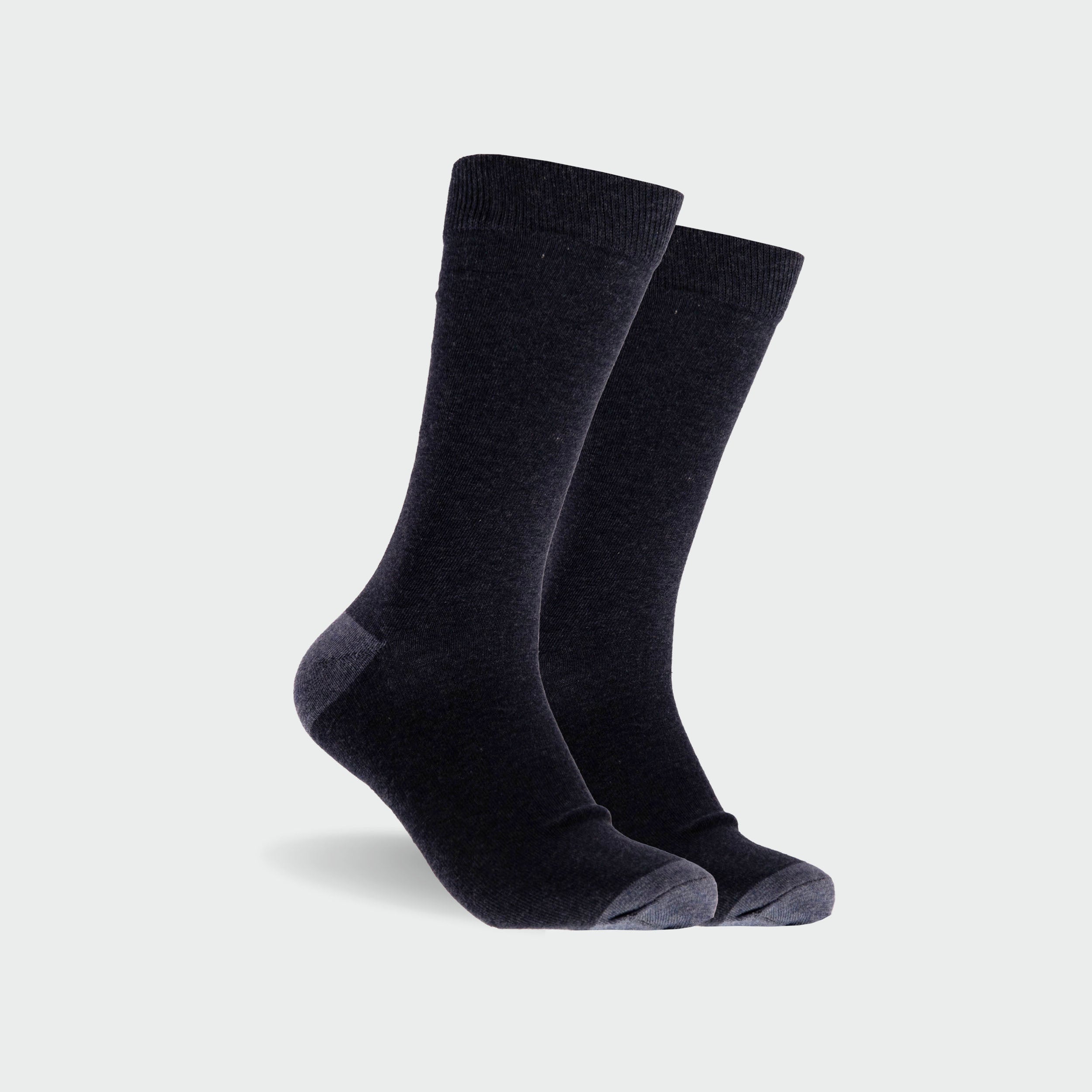 Men's Fashion Cotton Crew Socks 5-Pack - Soft Breathable Casual Socks for Everyday Wear, Work, Gym & Travel - Blue