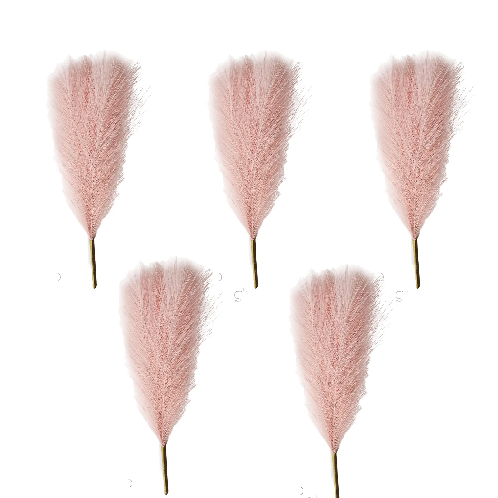 5Pcs Artificial Pampas Grass Bouquet - 17.3