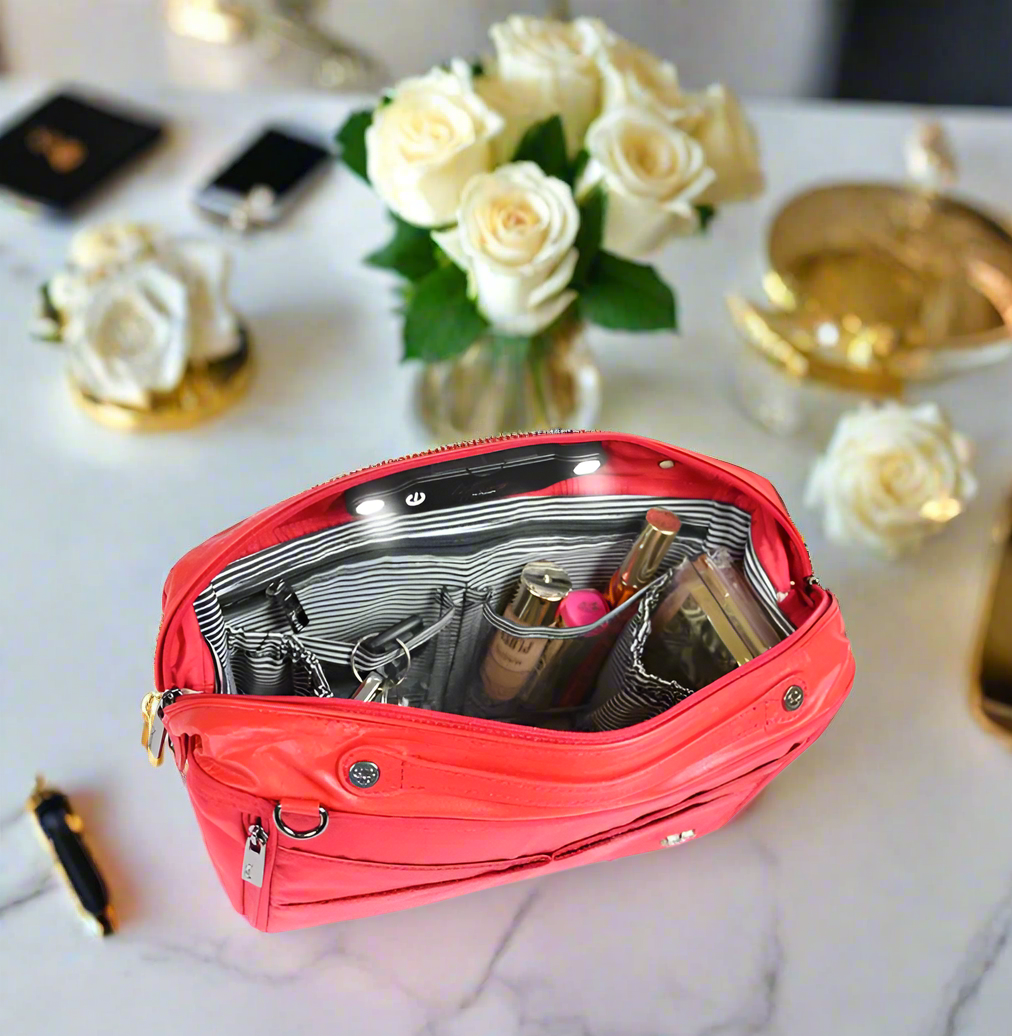 Oprah's Favorite LittBag Organizer - Stylish Red & Stripe Design for Women | Perfect for Travel, Work, and Everyday Use