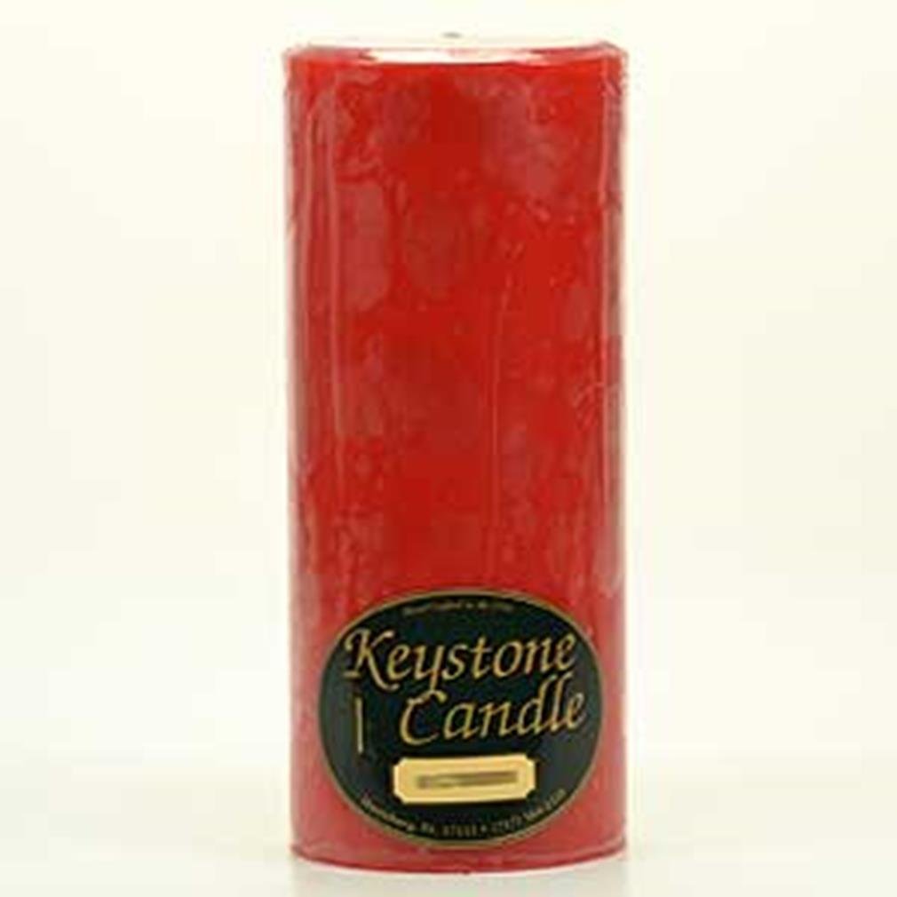 4 Pack Apple Cinnamon Scented Pillar Candles - 9 Inch Long Burning Home Decor Candles for Fall, Thanksgiving & Christmas Decorations